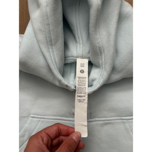 Lululemon Scuba Oversized Half Zip Hoodie Sheer Blue XS/S preppy athletic - Picture 4 of 7
